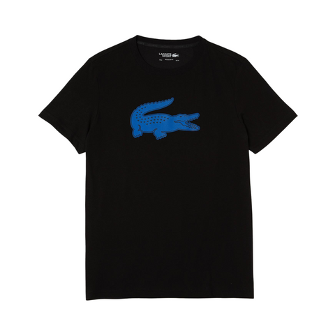 Lacoste SPORT 3D Print Crocodile Breathable Jersey T-shirt (Black) - Lacoste
