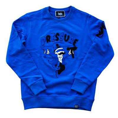 DENIMiCITY Pressure Racer Blue Crewneck - DENIMiCITY