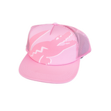 Lacoste Crocodile Print Neoprene And Mesh Cap (Pink) - Lacoste