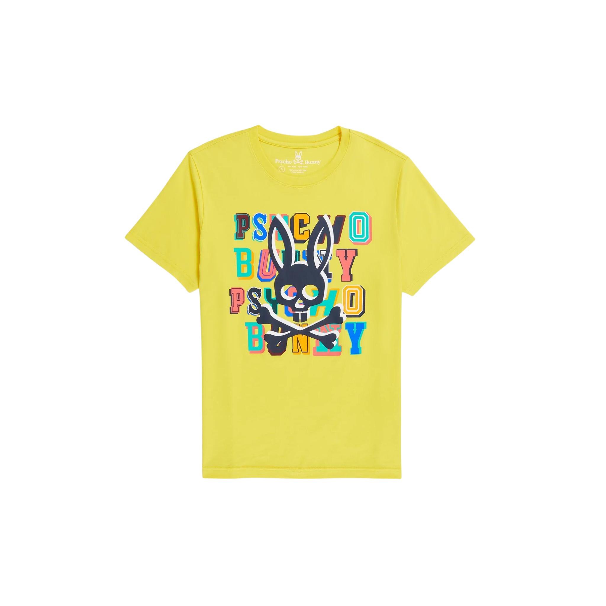 KIDS Psycho Bunny Fulton Graphic Tee (Radiant Sun) - Psycho Bunny