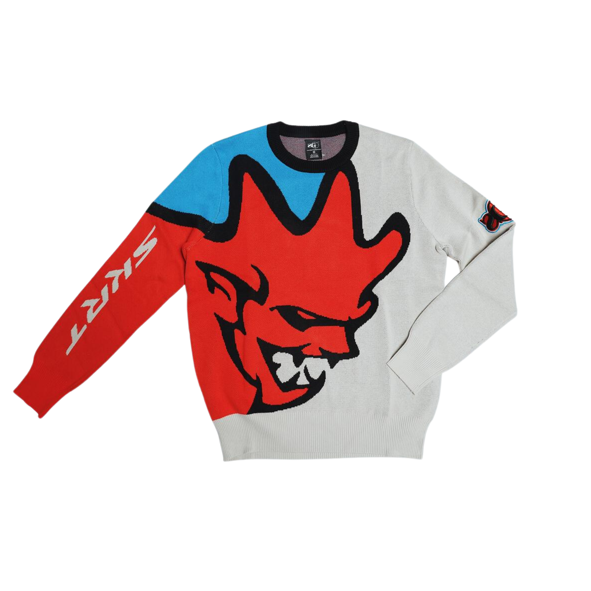 Sniper Gang SKRT Intarsia Sweater (Red) - Sniper Gang Apparel