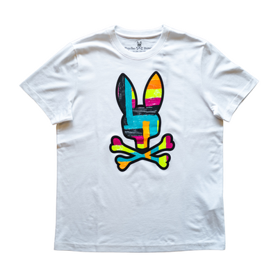 Psycho Bunny Dyckman Graphic Tee (White) - Psycho Bunny