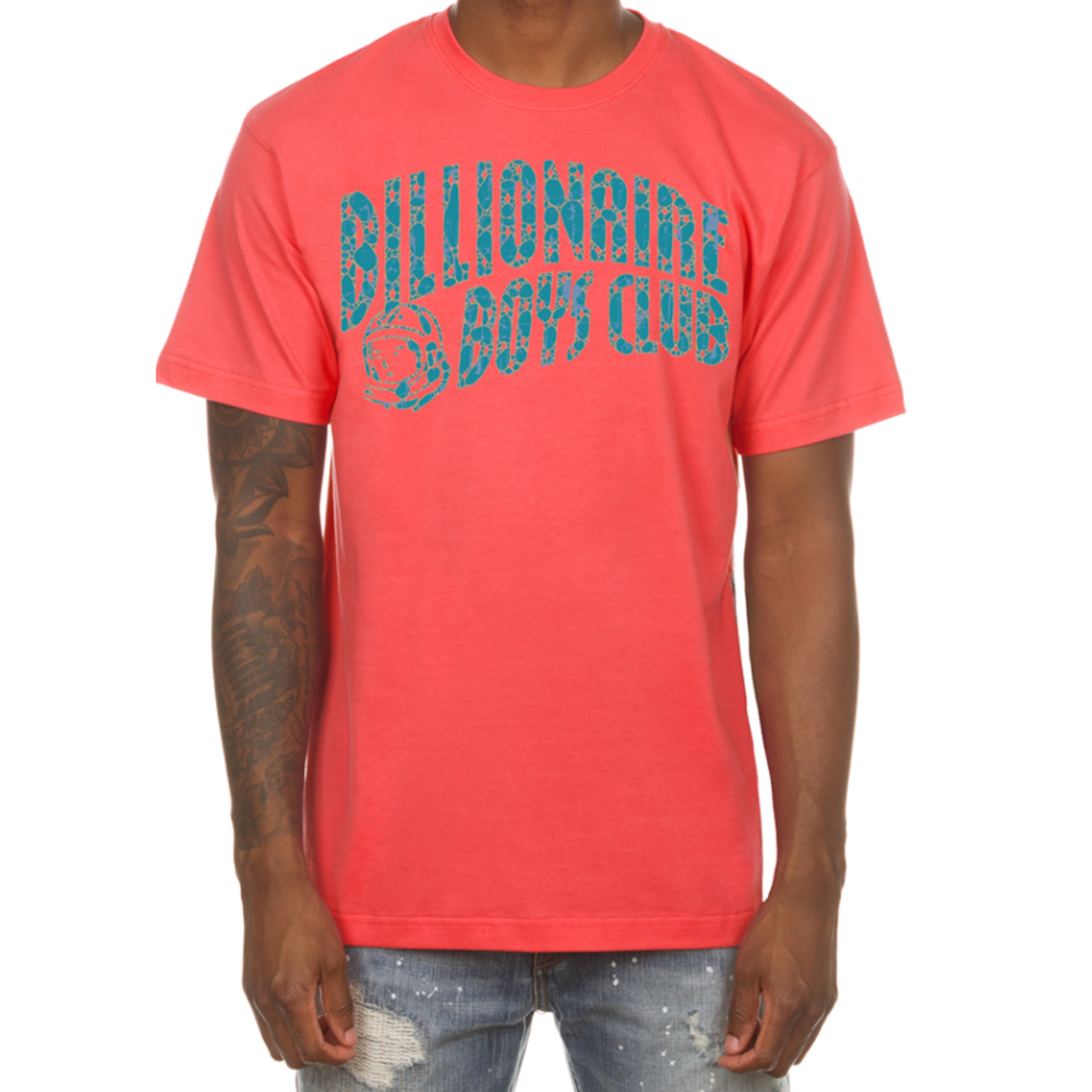 Billionaire Boys Club Cracked Arch Tee (Hot Coral) - Billionaire Boys Club