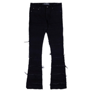 Valabasas Phoenix Stacked Jeans (Black) - VALABASAS