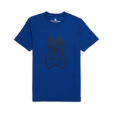 Mens Psycho Bunny Bengal Strype Tee (Space Blue) - Psycho Bunny