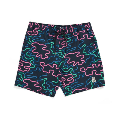 Mens Psycho Bunny Perry Swim Trunk (Navy) - Psycho Bunny