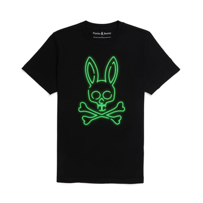 Mens Psycho Bunny Flavin Graphic Tee (Black) - Psycho Bunny