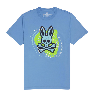 Psycho Bunny Hurell Graphic Tee (Mountain Sky) - Psycho Bunny