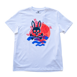 Psycho Bunny Balden Graphic Tee (White) - Psycho Bunny