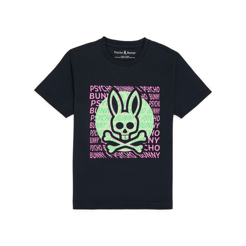 Kids Psycho Bunny Bengal Graphic Tee (Navy) - Psycho Bunny