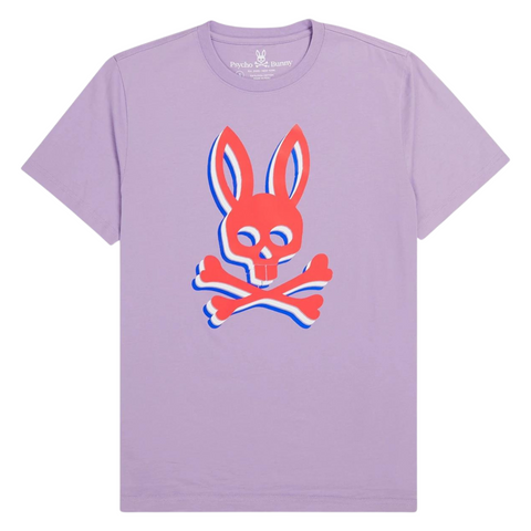 Psycho Bunny Henton Graphic Tee (California Lilac) - Psycho Bunny
